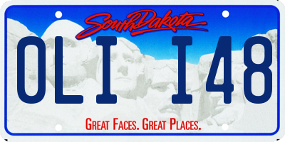 SD license plate 0LII48