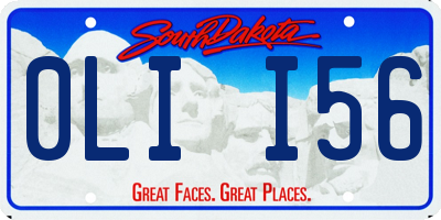 SD license plate 0LII56