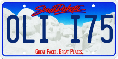 SD license plate 0LII75