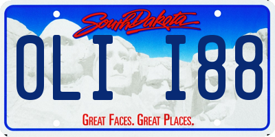 SD license plate 0LII88