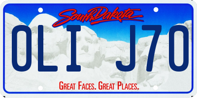 SD license plate 0LIJ70