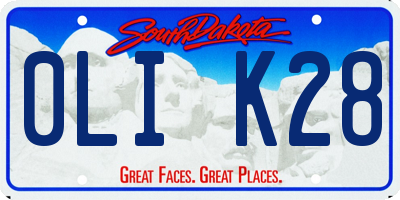 SD license plate 0LIK28