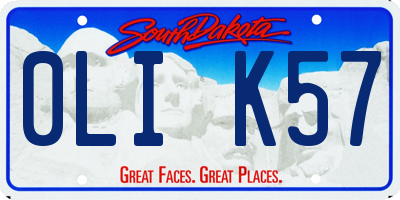 SD license plate 0LIK57