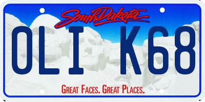 SD license plate 0LIK68