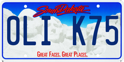 SD license plate 0LIK75