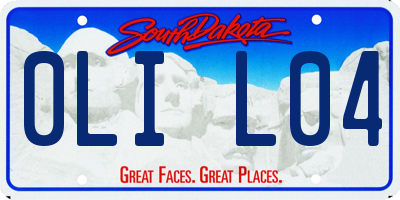 SD license plate 0LIL04