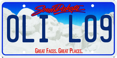 SD license plate 0LIL09