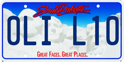 SD license plate 0LIL10
