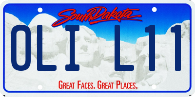 SD license plate 0LIL11