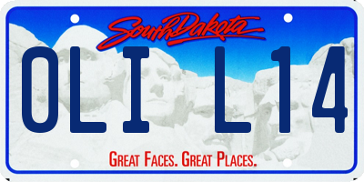SD license plate 0LIL14