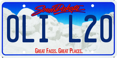 SD license plate 0LIL20