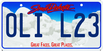 SD license plate 0LIL23
