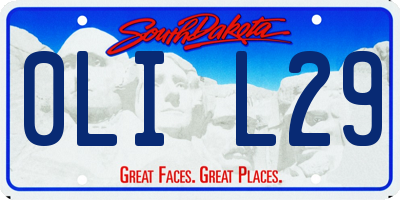 SD license plate 0LIL29