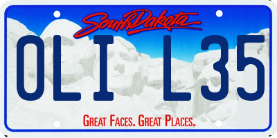 SD license plate 0LIL35