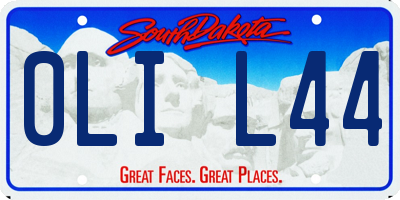 SD license plate 0LIL44