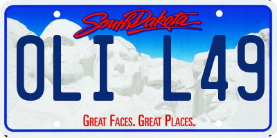 SD license plate 0LIL49