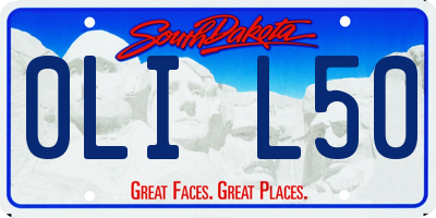 SD license plate 0LIL50