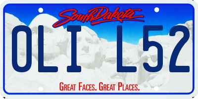 SD license plate 0LIL52