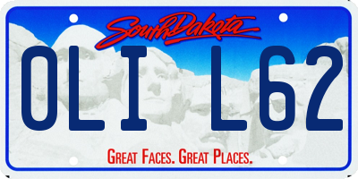 SD license plate 0LIL62