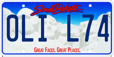 SD license plate 0LIL74
