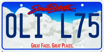 SD license plate 0LIL75