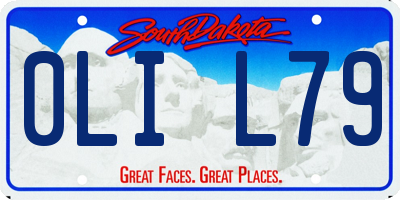 SD license plate 0LIL79