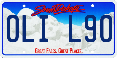SD license plate 0LIL90