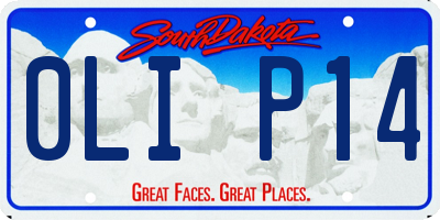 SD license plate 0LIP14