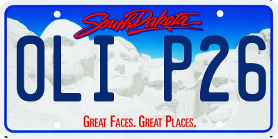 SD license plate 0LIP26