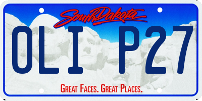 SD license plate 0LIP27