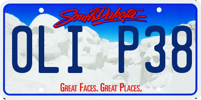 SD license plate 0LIP38