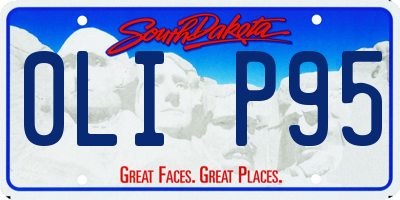 SD license plate 0LIP95