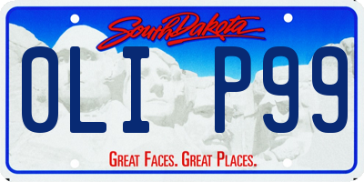 SD license plate 0LIP99