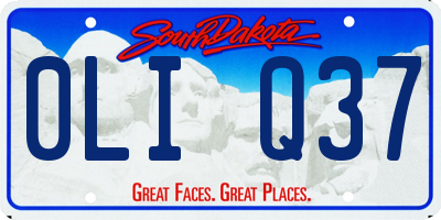 SD license plate 0LIQ37
