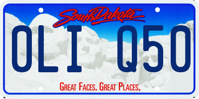 SD license plate 0LIQ50