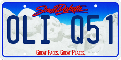 SD license plate 0LIQ51