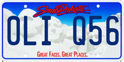 SD license plate 0LIQ56