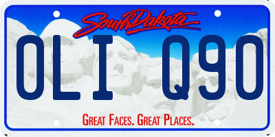SD license plate 0LIQ90