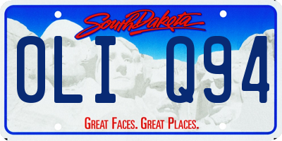 SD license plate 0LIQ94