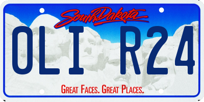 SD license plate 0LIR24
