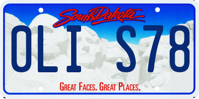 SD license plate 0LIS78