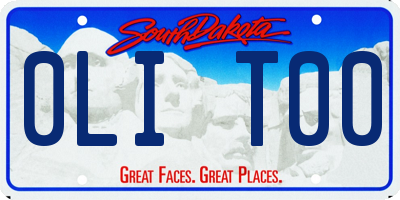 SD license plate 0LIT00