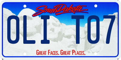 SD license plate 0LIT07