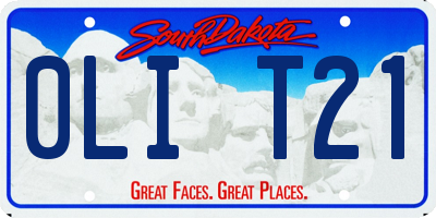 SD license plate 0LIT21