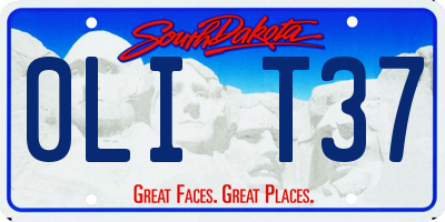 SD license plate 0LIT37