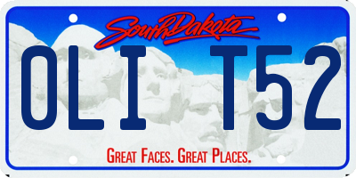 SD license plate 0LIT52