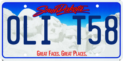 SD license plate 0LIT58
