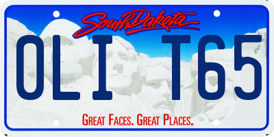 SD license plate 0LIT65