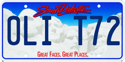 SD license plate 0LIT72