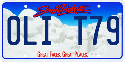 SD license plate 0LIT79